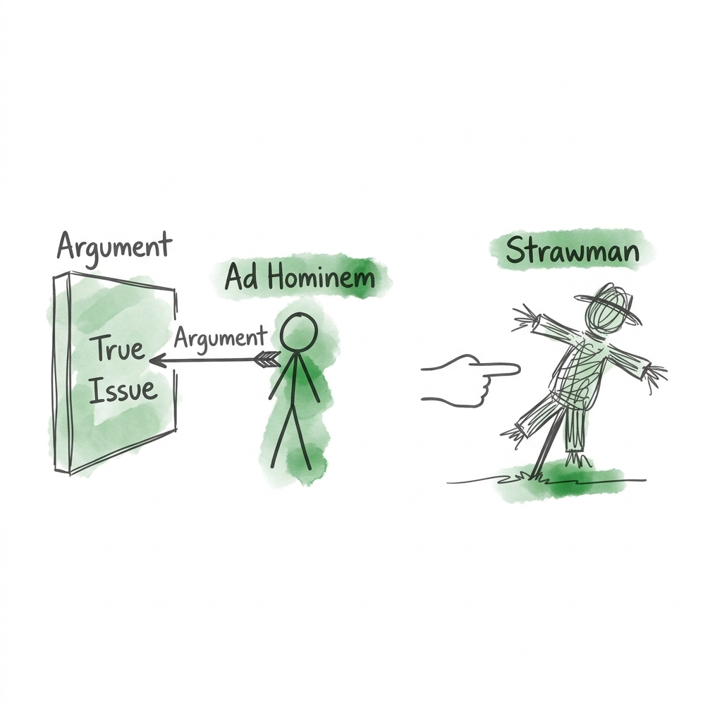 Disarming personal attacks and strawman distortions